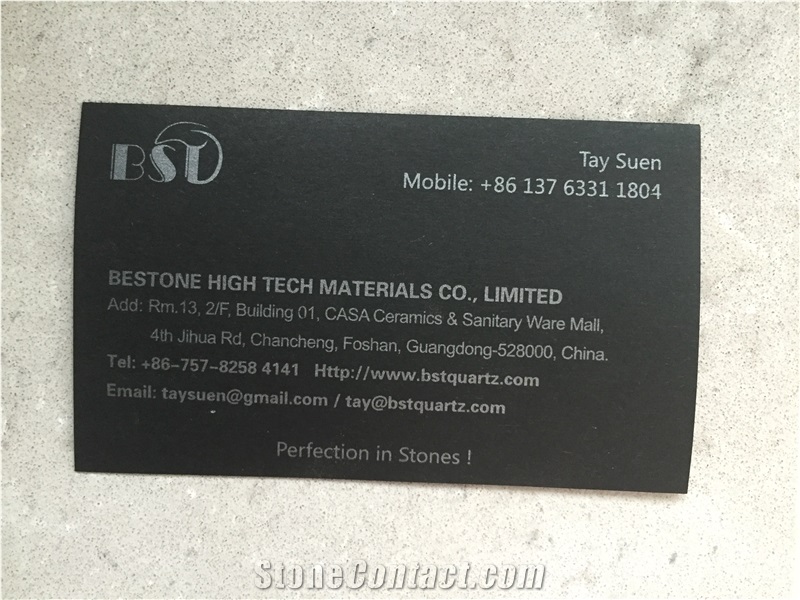 China Bestone Black Engineered Quartz Stone Tile & Slab,Cradle-To-Cradle,Nsf and Greenguard Certified Product,Slab Size 3200*1600 or 3000*1400 for Pre-Fabricated Tops