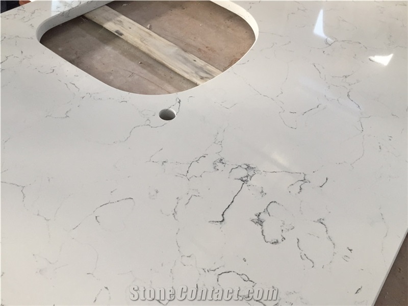 Constrution Engineering Corian Stone Slab Apply in Worktops Kitchen Countertop Bench Top and Bathroom Vanity Top with High Hardness and High Compression Strength
