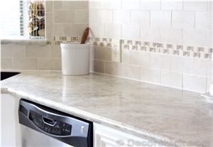 Enviroment-Friendly&Safety Quartz Stone Pre-Fabricated Tops Customized Kitchen Countertop Shapes with Various Edge Profiles