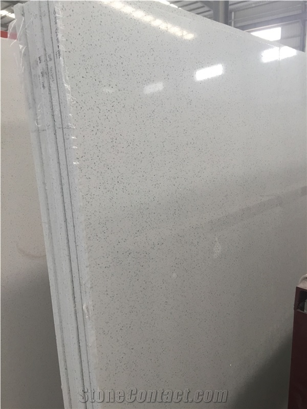 Quartz Stone Solid Surface for Kitchen Countertops with High Gloss and Hardness 2/3cm Thick Standard Slab Sizes 3000*1400mm and 3200*1600mm