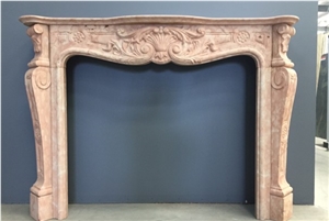 Perlino Rosato Marble European Classic Fireplace Perlino Rosato Marble European Classic Fireplace