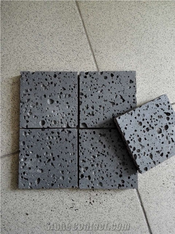 Lava Stone Lava Basalt Tile & Slab Volcanic Stone with Big Holes