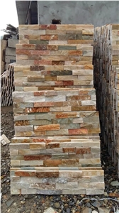Brown Slate Stone Rusty Cultured Stone,Natural Surface for Wall Decoration,Rusty Stone Veneer