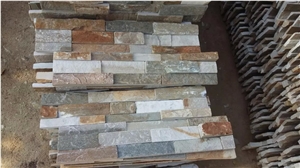 Brown Slate Stone Rusty Cultured Stone,Natural Surface for Wall Decoration,Rusty Stone Veneer