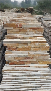 Brown Slate Stone Rusty Cultured Stone,Natural Surface for Wall Decoration,Rusty Stone Veneer