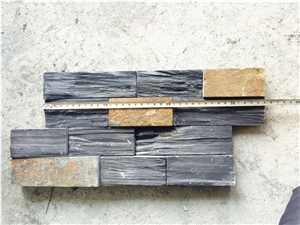 China Black & Rustic Slate Cultured Stone/Slate Culture Stone/Culture Slate/Slate Wall Cladding