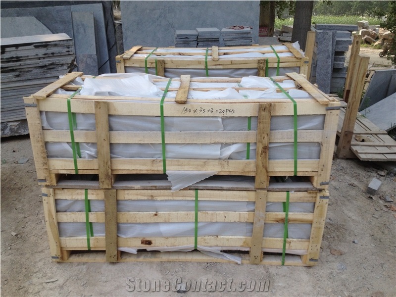China Blue Stone Steps & Risers, China Blue Stone Satirs & Risers, China Blue Stone Garden Stepping