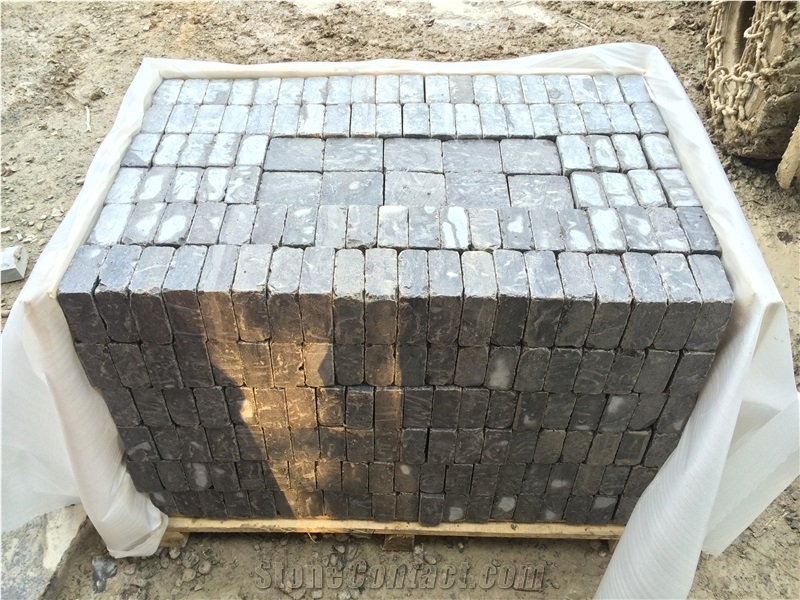 China Bluestone Cubestone,China Blue Stone Cobble Stone/Paving Slabs/Pavers for Exterior Use