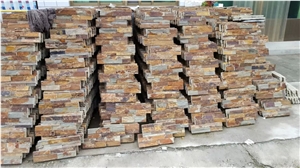 China Brown Slate Cultured Stone/Slate Culture Stone/Culture Slate/Slate Wall Cladding