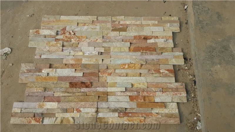 China Multicolor Slate Cultured Stone/Slate Culture Stone/Culture Slate/Slate Wall Cladding