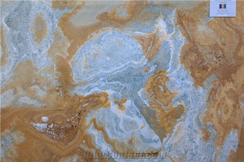 Onice Avion Blue Slabs & Tiles, Flooring Tiles