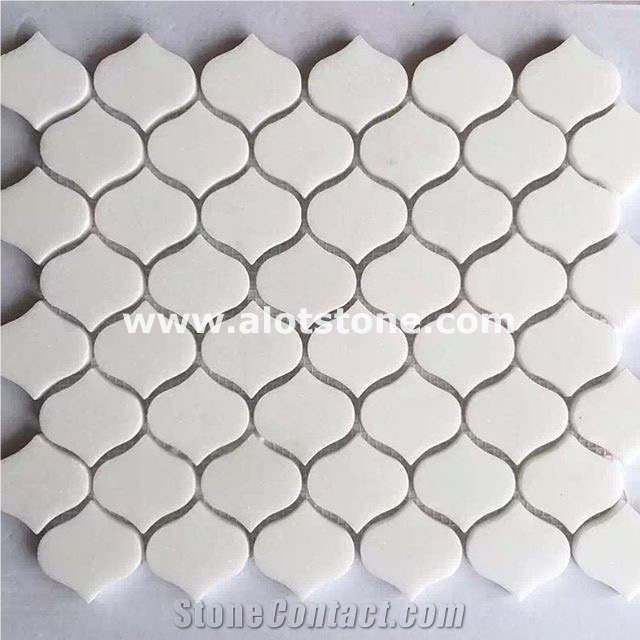 Carrara White Marble Lantern Mosaic