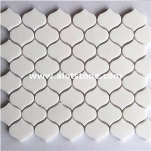 Carrara White Marble Lantern Mosaic