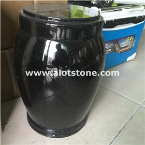 China Black Diamond Granite Urns