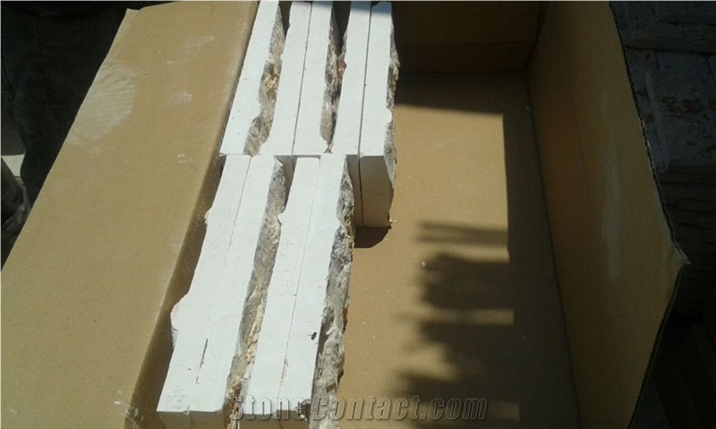 yellow marble Split Face Wall Tiles, Sunny Yellow Marble stacked stone veneer 