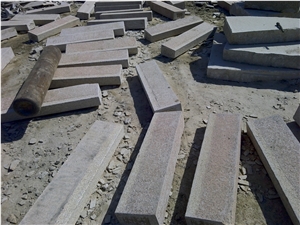 Flamed Yellow G350 Granite Kerb,Kerbstone,Curbstone,Side Stone
