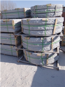 G341 Grey Granite Big Round Deck Stair Riser,Stair Treads,Steps Pavers