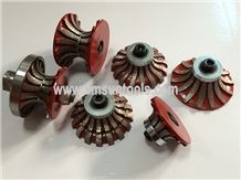 Segmented Router Bit/ Diamond Profile Wheel for Stone Edge Profiling/Full Bullnose