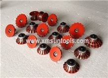 Segmented Router Bit/ Diamond Profile Wheel for Stone Edge Profiling/Full Bullnose