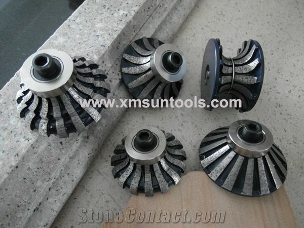 Segmented Router Bit/ Diamond Profile Wheel for Stone Edge Profiling/Full Bullnose