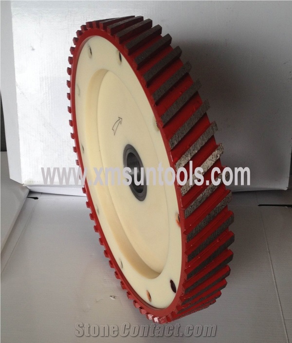 Silent Calibrating Wheel,Diamond Milling Wheel for Stone Calibrating, Silent Core Profile Wheel for Cutiting Granite Marlbe