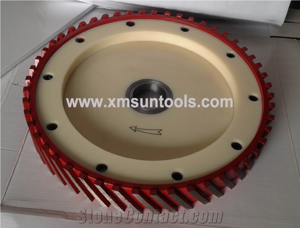 Silent Calibrating Wheel,Diamond Milling Wheel for Stone Calibrating, Silent Core Profile Wheel for Cutiting Granite Marlbe
