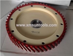 Silent Calibrating Wheel,Diamond Milling Wheel for Stone Calibrating, Silent Core Profile Wheel for Cutiting Granite Marlbe