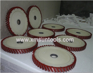 Silent Calibrating Wheel,Diamond Milling Wheel for Stone Calibrating, Silent Core Profile Wheel for Cutiting Granite Marlbe