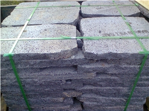 Basalt Landscaping Stones, Lava Garden Step Stone, Grey Basalt Cube Stone & Pavers