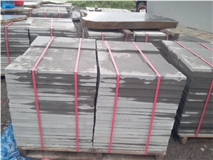 Black, Grey Basalt Cut to Size (Flamed )