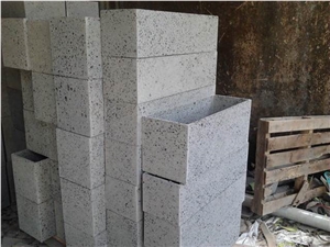 Grey Basalt Flower Pot