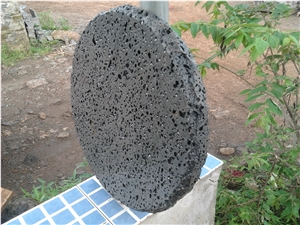 Lava Stone Round Paver, Grey Basalt Pavers