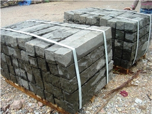 Natural Cleft Black Basalt Kerbstone