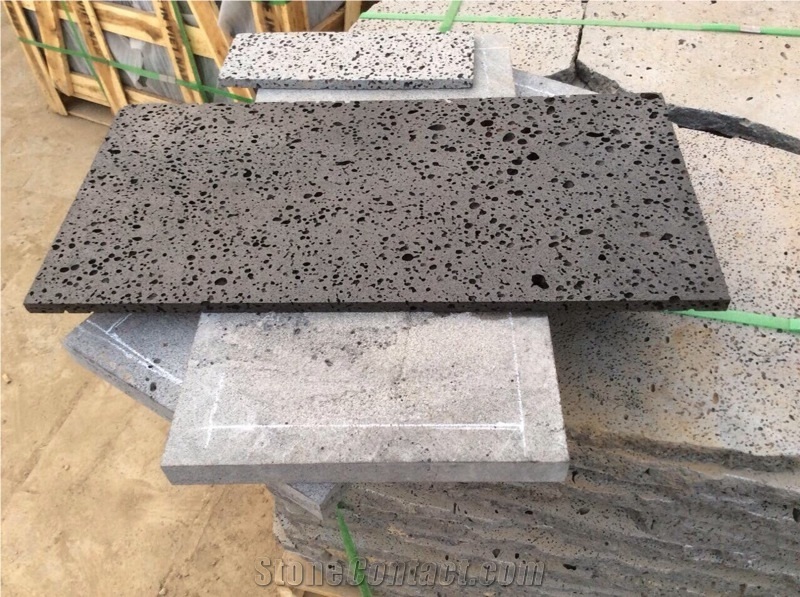 Viet Nam Lava Stone Basalt Tiles, Slabs, Viet Nam Grey Basalt Floor Tiles, Flooring Tiles