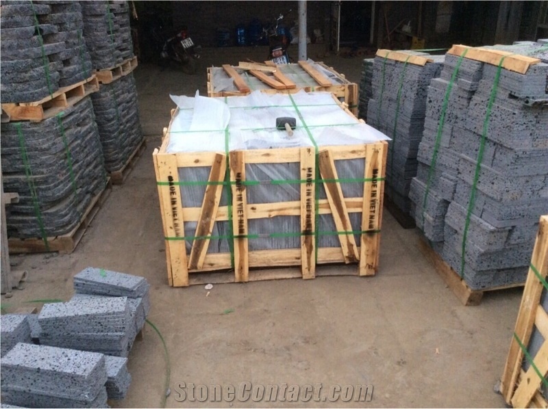 Viet Nam Lava Stone Basalt Tiles, Slabs, Viet Nam Grey Basalt Floor Tiles, Flooring Tiles