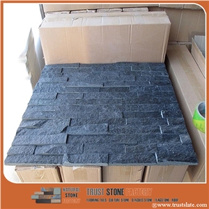 Cheap Quartzite Stone Strips, a Grade Glued Cultured Stones Ledges Stone Veneer for Fireplace Wall Decoration