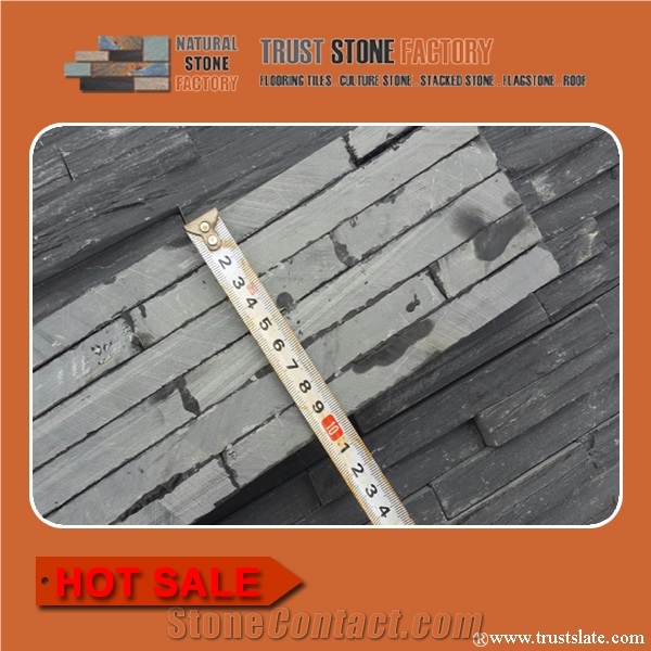 Natural Slate Siding Stone,Ledger Stone Veneer Siding,Cultured Stone Facade,Stack Stone Veneer,Blue Black Stone Panels