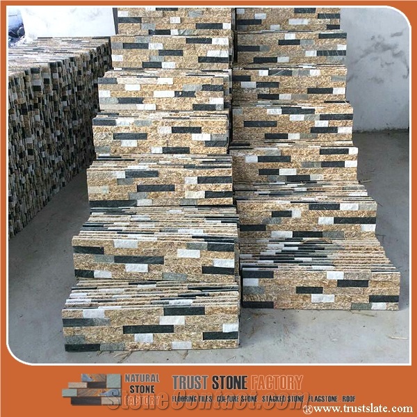 Rectangle Nature Ledger Stone, Multicolor Ledger Stone Panels,Stone Veneer Panels,Ledgestone Veneer,Stacked Stone Veneer