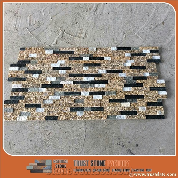Rectangle Nature Ledger Stone, Multicolor Ledger Stone Panels,Stone Veneer Panels,Ledgestone Veneer,Stacked Stone Veneer