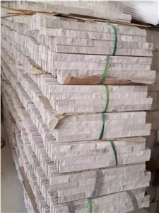 Beige Limestone Cultured Stone Tile Size 40*20*2 and 3 Cm.For Wall Cladding