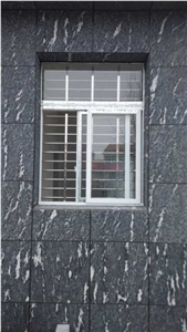 Flamed China Snow Grey Granite Tiles & Slabs, Via Lactea, Jet Mist, River Black Granite Slabs, White Vein, Wall Cladding
