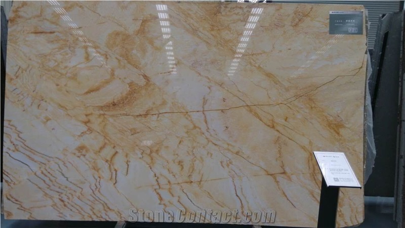 Golden Macauba, Giallo Macaubas Quartzite Slabs & Tiles, Brazil Yellow Quartzite