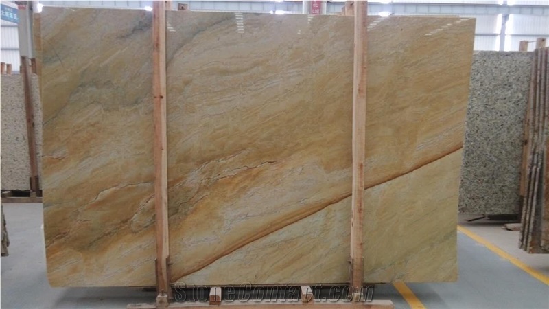 Golden Macauba, Giallo Macaubas Quartzite Slabs & Tiles, Brazil Yellow Quartzite