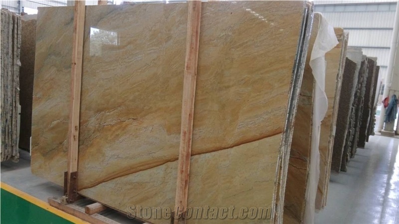 Golden Macauba, Giallo Macaubas Quartzite Slabs & Tiles, Brazil Yellow Quartzite