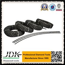 Diamond Wire Saw for Granite Quarrying, Rubber Diamond Wire, 11.5mm Diameter Wire for Granite Cutting, Fast Cutting Rubber Wire Saw