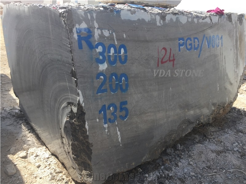 Grey Pietra Marble Blocks Iran