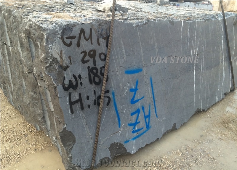Grey Pietra Marble Blocks Iran