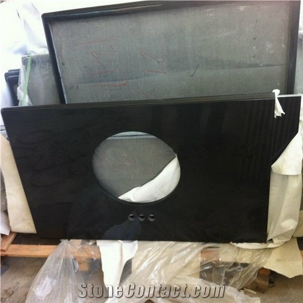 Absolute Black Granite Countertops,Absolute Black Kitchen Island Tops,Absolute Black Kitchen Worktop,Custom Countertops