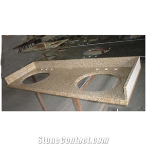 G682 Granite Bathroom Countertops, Yellow Granite Bathroom Vanity Tops