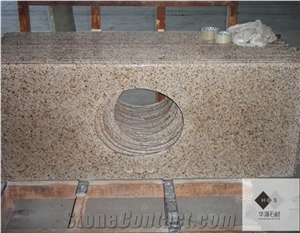 G682 Granite Countertop, Granite Bathroom Countertops, G682 Yellow Granite Vanity Tops